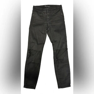 Stone Row Distressed Black Skinny Jeans Size 27